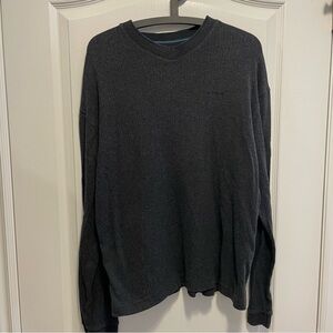 Charcoal V-Neck Sweater for Men